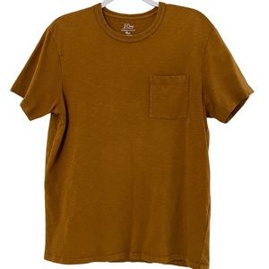 Garment-dyed slub cotton crewneck t-shirt